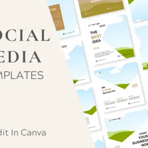 240 Social Media Canva Templates Bundle