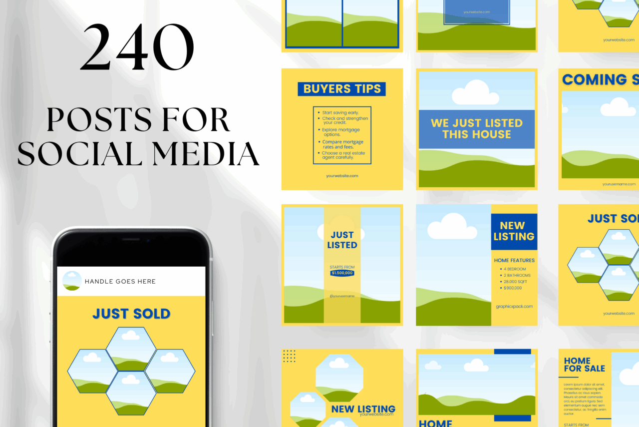 240 Real Estate Social Media Templates