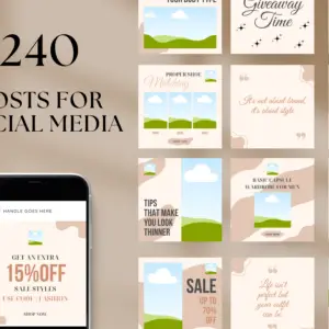 60 Elegant Fashion Social Media Template