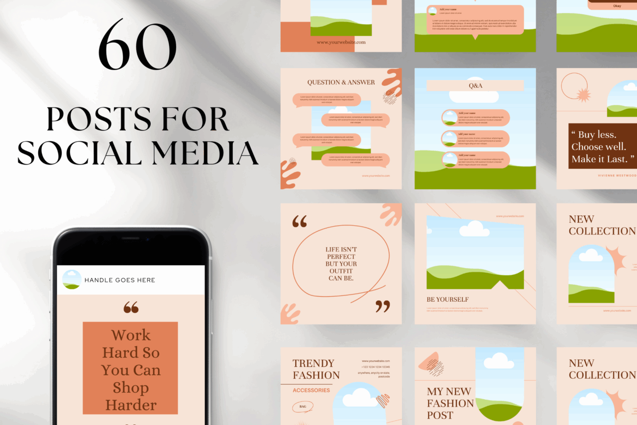 60 Lovely Fashion Social Media Templates