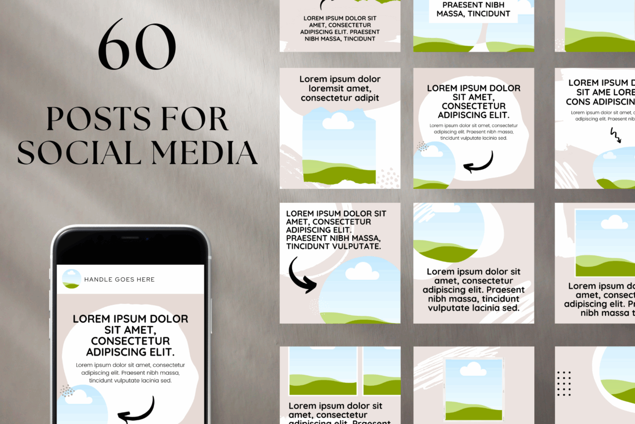 Elegant Fashion Social Media Templates