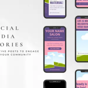 Hair Salons Social Media Story Templates