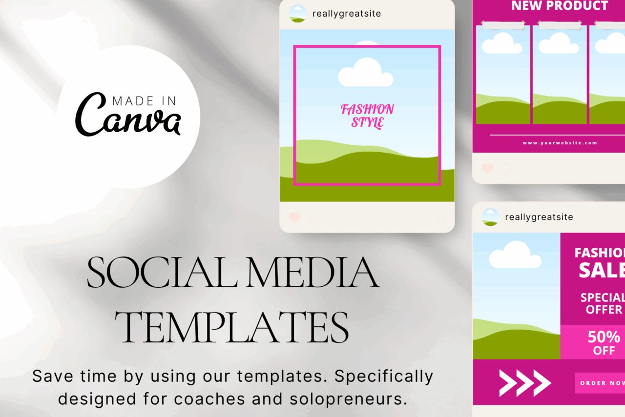 240 Fashion Social Media Canva Templates