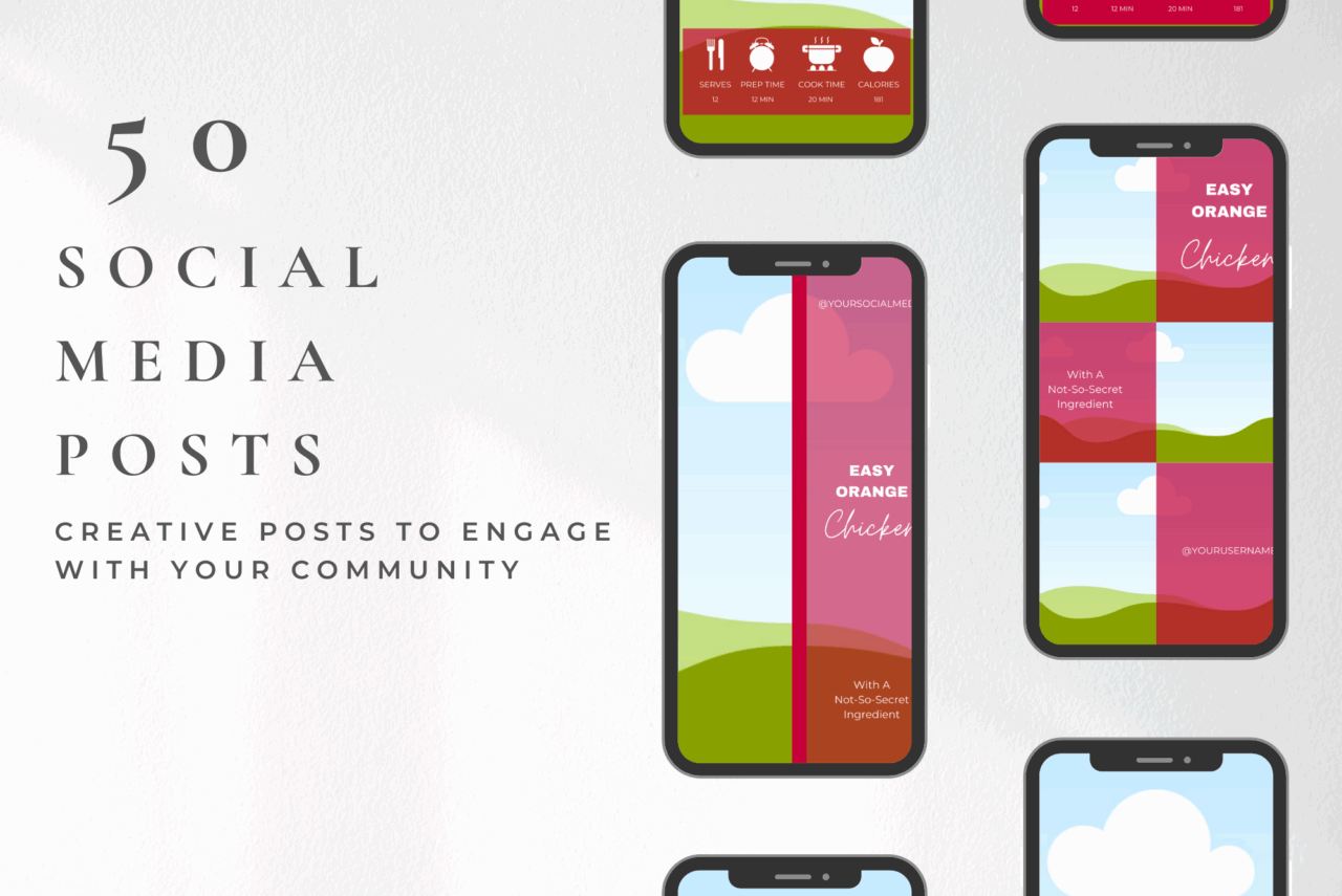 Food Blogger Story Canva Templates