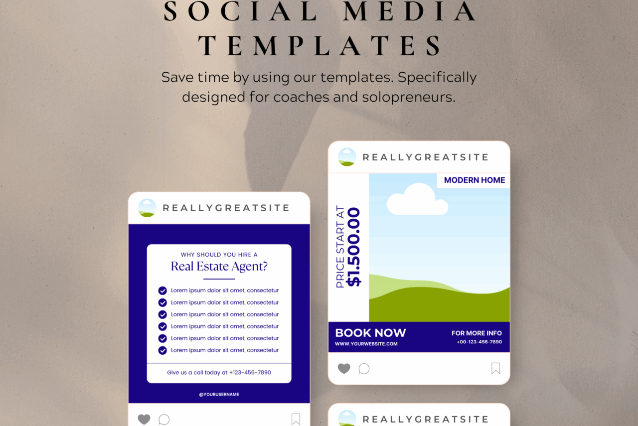60 Real Estate Social Media Templates