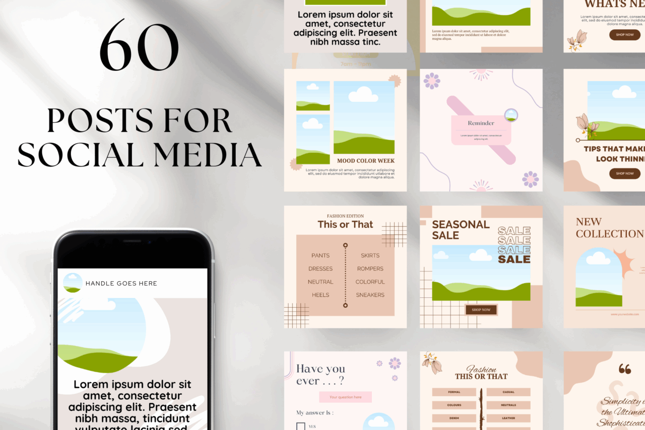 240 Social Media Canva Templates