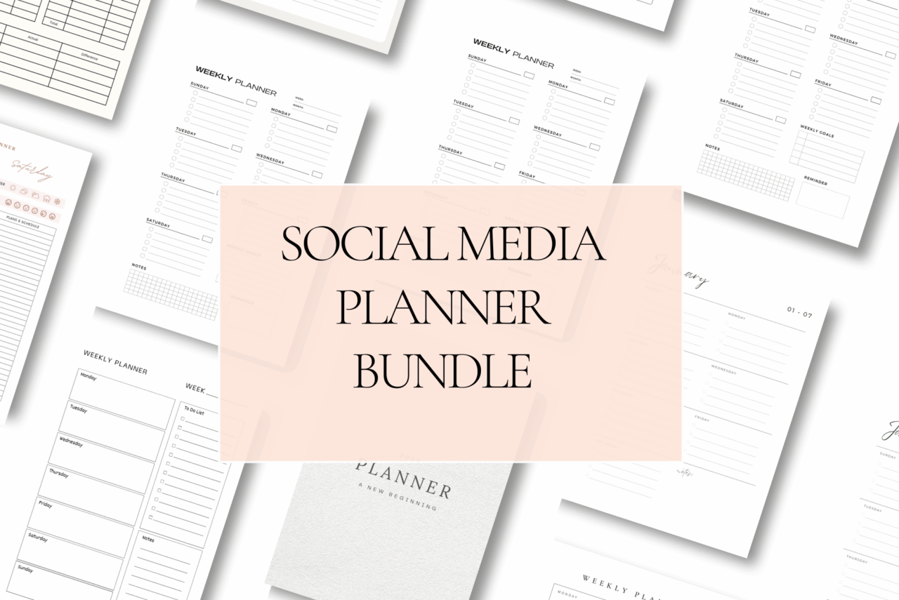 Social Media Planner Canva Templates