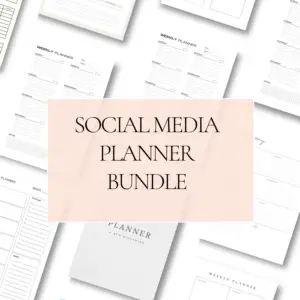 Social Media Planner Canva Templates