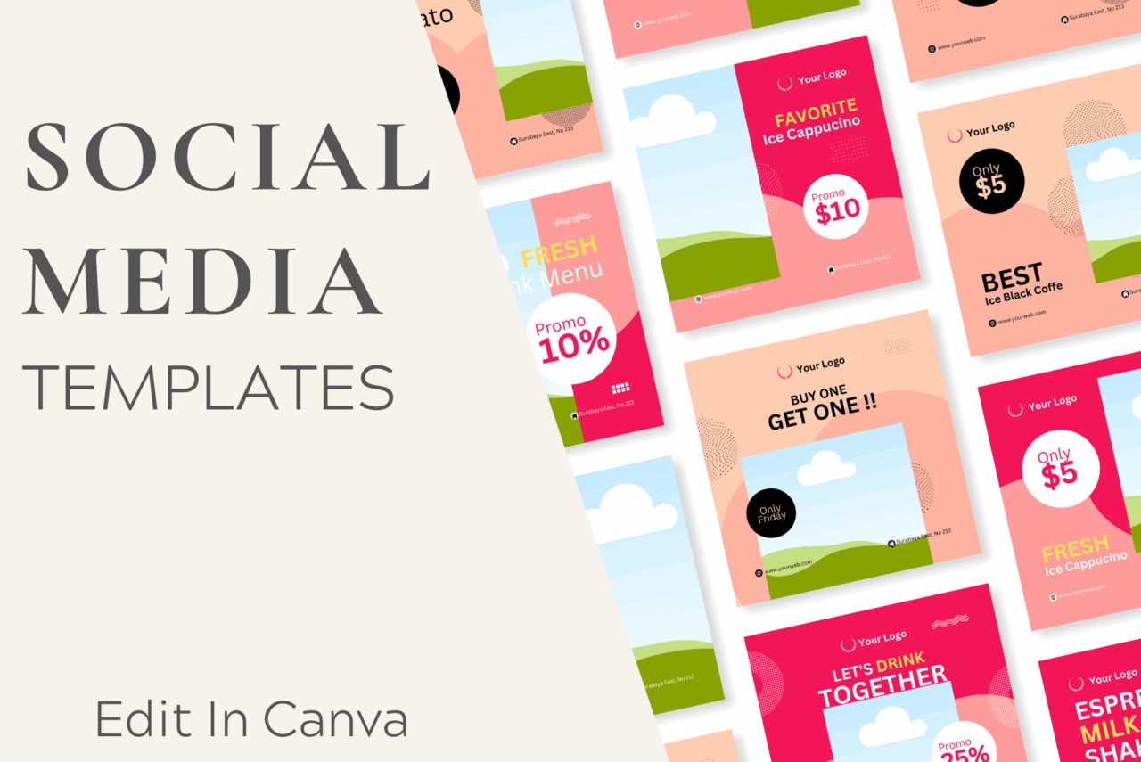 280 Social Media Canva Templates