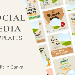 60 Restaurant Social Media Templates