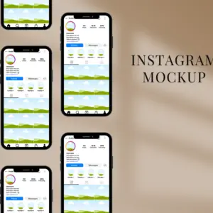 Instagram Mockup Canva Template